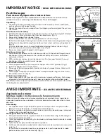 Предварительный просмотр 1 страницы Shop-Vac 3050051 Important Notice