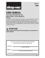 Preview for 1 page of Shop-Vac 305A series User Manual