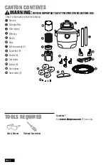 Предварительный просмотр 3 страницы Shop-Vac 5760611 User Manual