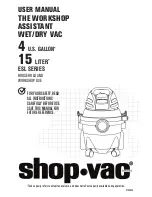 Предварительный просмотр 1 страницы Shop-Vac 5910411 User Manual