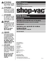 Предварительный просмотр 1 страницы Shop-Vac 87P series User Manual