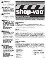 Shop-Vac 954 Series User Manual предпросмотр