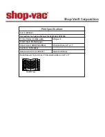 Preview for 8 page of Shop-Vac CAV150 User Manual