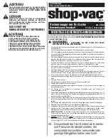 Предварительный просмотр 15 страницы Shop-Vac CAV850 User Manual