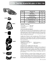 Preview for 1 page of Shop-Vac H18V2100 Specification