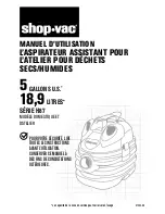 Предварительный просмотр 12 страницы Shop-Vac H87 SERIES User Manual