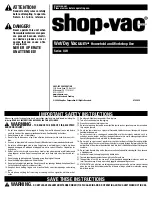 Preview for 1 page of Shop-Vac QLH Series User Manual