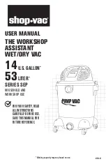 Preview for 1 page of Shop-Vac SEP SERIES User Manual