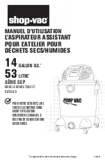 Preview for 13 page of Shop-Vac SEP SERIES User Manual