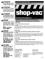 Shop-Vac Shop-Sweep 405EDI-A Series User Manual preview