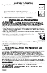 Предварительный просмотр 6 страницы Shop-Vac SSP16 SERIES User Manual