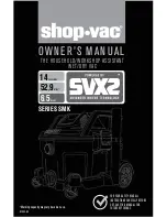 Shop-Vac SVX2 Owner'S Manual предпросмотр