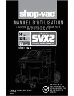 Предварительный просмотр 15 страницы Shop-Vac SVX2 Owner'S Manual