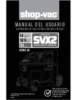 Предварительный просмотр 29 страницы Shop-Vac SVX2 Owner'S Manual