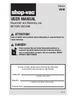 Shop-Vac VN92 SERIES User Manual предпросмотр