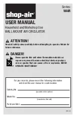 Shop-Vac WAIR Series User Manual предпросмотр