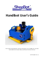 Preview for 1 page of ShopBot HandiBot User Manual