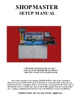 ShopMaster MILL TURN Setup Manual preview