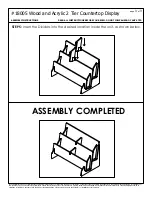 Предварительный просмотр 3 страницы shopPOPdisplays 18005 Assembly Instructions