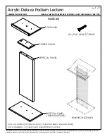 shopPOPdisplays Acrylic Deluxe Podium Lectern Assembly Instructions preview