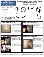 Предварительный просмотр 1 страницы shopPOPdisplays WOODEN WEDGE WALL MOUNT SHELF Assembly Instructions