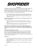 Preview for 6 page of Shoprider (888-3L) User Manual