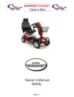 Shoprider 888SL Owner'S Manual preview