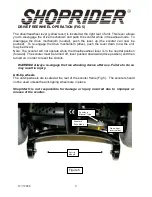 Preview for 9 page of Shoprider Altea SL7-3 User Manual