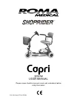 Shoprider Capri S787M User Manual preview