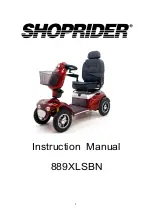 Preview for 1 page of Shoprider Cordoba 889XLSBN Instruction Manual