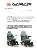 Preview for 3 page of Shoprider COUGAR 10 User Manual