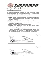 Preview for 15 page of Shoprider COUGAR 10 User Manual