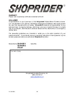 Preview for 20 page of Shoprider Dasher 3 User Manual