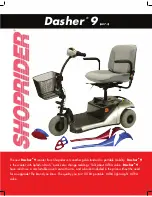 Shoprider Dasher 9 Specifications preview