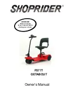 Shoprider FS777 GETABOUT Owner'S Manual preview
