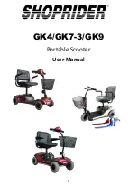 Preview for 1 page of Shoprider GK4 User Manual