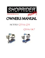 Shoprider GK7 Owner'S Manual preview