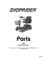 Shoprider Paris GK9 User Manual preview