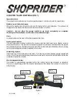 Предварительный просмотр 9 страницы Shoprider Scootie Jr. TE-787M User Manual