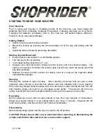 Preview for 11 page of Shoprider Scootie Jr. TE-787M User Manual