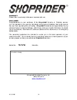 Preview for 18 page of Shoprider Scootie Jr. TE-787M User Manual