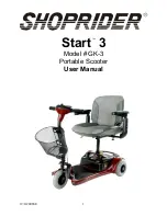 Shoprider Start 3 GK-3 User Manual предпросмотр