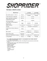 Preview for 18 page of Shoprider TE-889NR Owner'S Manual