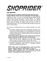 Preview for 4 page of Shoprider XtraLite Jiffy UL7WR User Manual