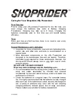 Preview for 15 page of Shoprider XtraLite Jiffy UL7WR User Manual