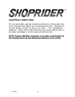 Preview for 20 page of Shoprider XtraLite Jiffy UL7WR User Manual