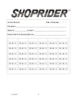 Preview for 21 page of Shoprider XtraLite Jiffy UL7WR User Manual