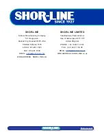 Preview for 18 page of SHOR-LINE 006.3230.00 Product Manual