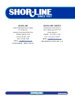 Предварительный просмотр 20 страницы SHOR-LINE 908.0000.01 Assembly Manual