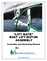 Shoreline Lift Mate Assembly And Operating Manual preview